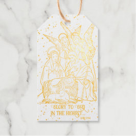 Julnativitet Scene Bible Verse Glory mot Gud