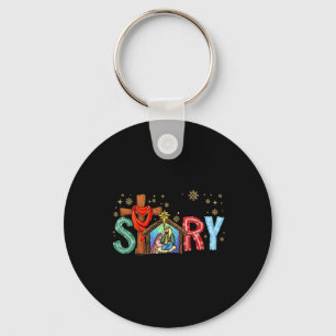 Julnativitet Scene Jesus Kor True Story XM Nyckelring