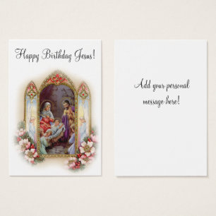 JulNativity Jesus Mary Joseph Visitkort