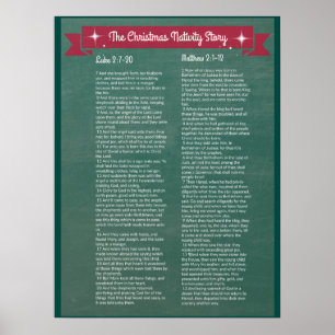 JulNativityberättelsen - i scripture Poster