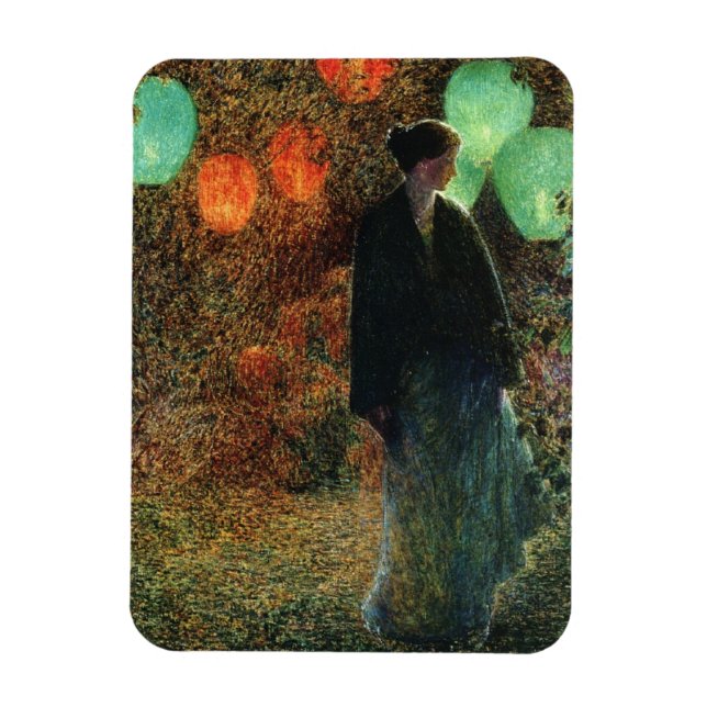 Julnatt (av Childe Hassam) Magnet (Vertikal)