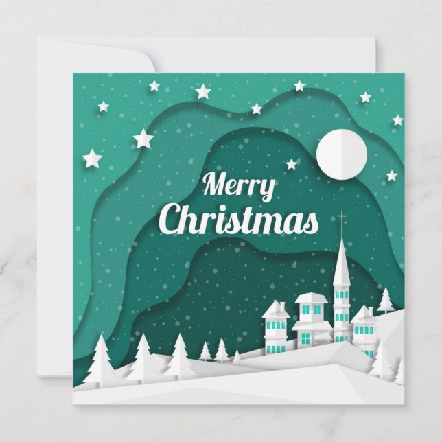 Julnatt Bykort (Framsida)