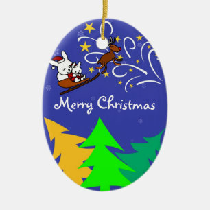 Julnatt Julgransprydnad Keramik