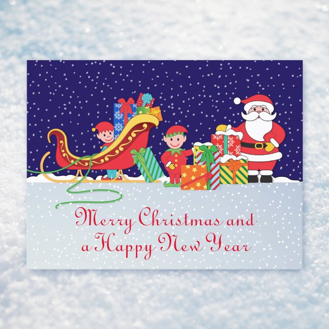 Julnatt Postkort Meddelande Vykort (Skapare uppladdad)