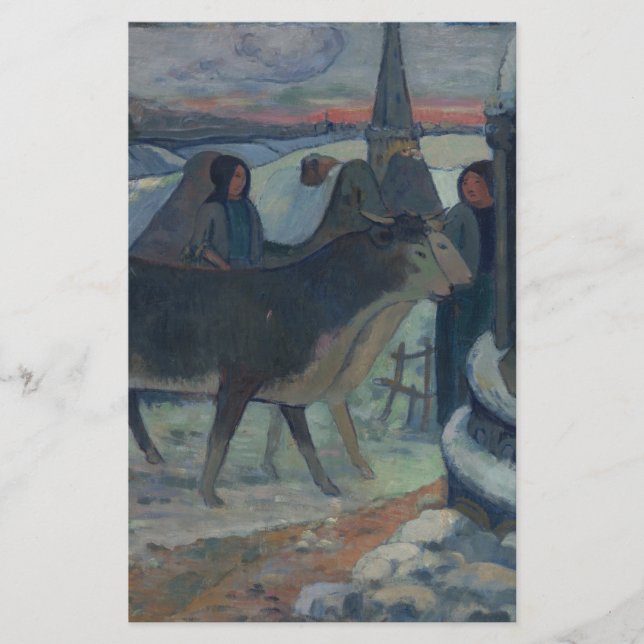 Julnatten (Oxens välsignelse) Brevpapper (Framsida)