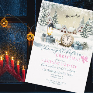 Julnattens Julfirande Julaftonsparty Inbjudningar