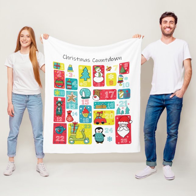 Julnedräkning Tilläggskalender Fleecefilt (På plats)