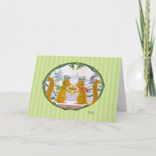 Julnötkreatur Helgkort (Framsida)