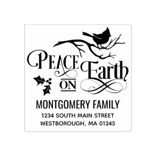 Juloffert Freden på jorden Returadress Stämpel