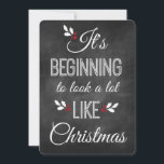 Juloffert Julkort<br><div class="desc">Det börjar se ut som jultomor på grått-kritbakgrunden med Holly och bär Spread-glädje,   cheer,  merry allting och ett lycklig alltid! Helgdagskort som är designade för att göra hela året ljusare.</div>