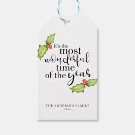 Juloffert - Mest underbara tids-och-låtsasbrev Presentetikett