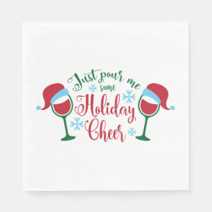 Juloffert Typografi - Pour some Helgdag Chee Pappersservett