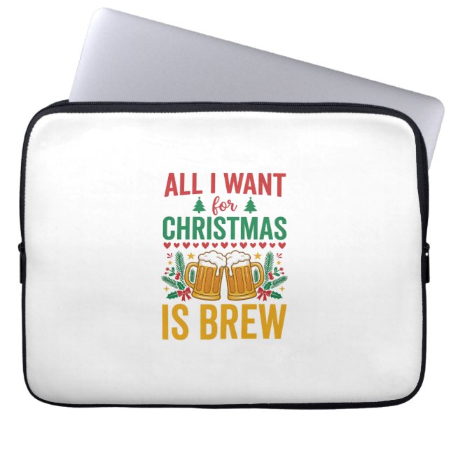 Julöl Holiday Drink Design Laptop Fodral (Framsidan)