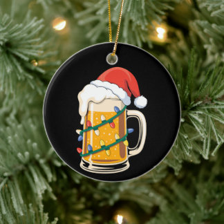 Julölmugg Santa hatt Ljuss jul Xmas Julgransprydnad Keramik