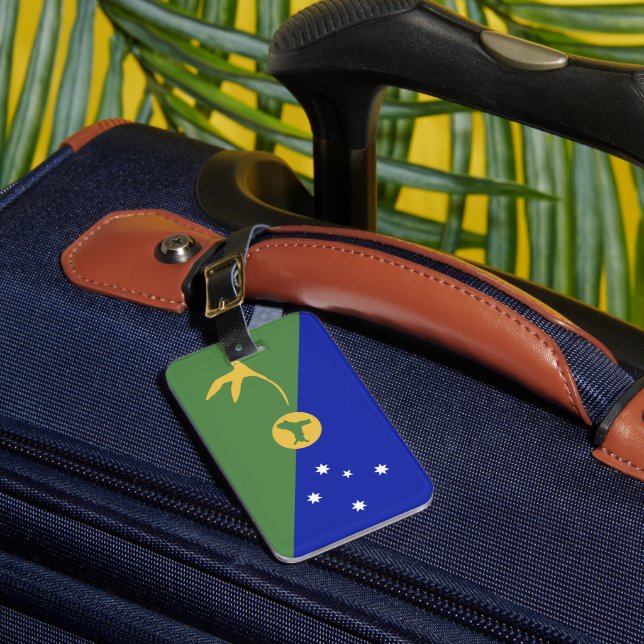 Julön flagga bagagebricka (Framsida Insitu 1)