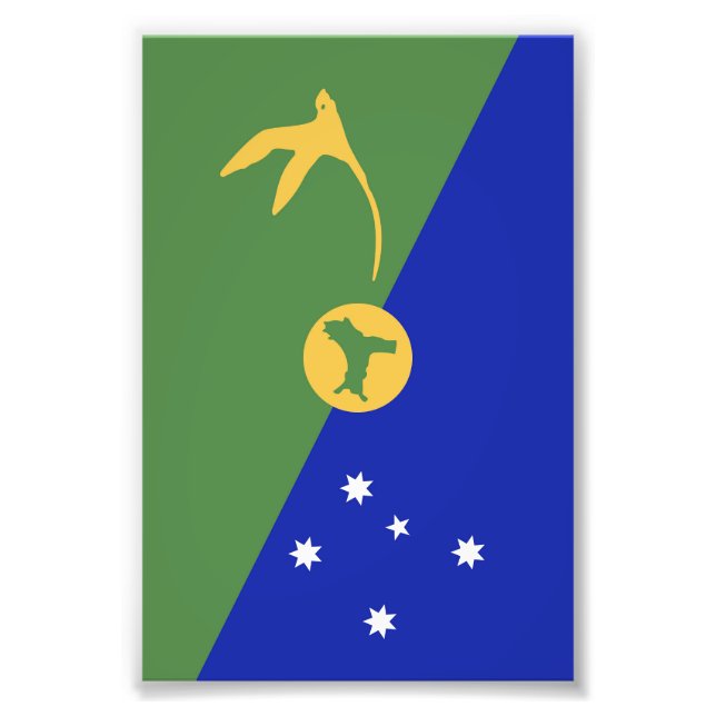 Julön flagga fototryck (Framsidan)