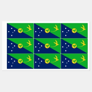 Julön Flagga Klistermärke