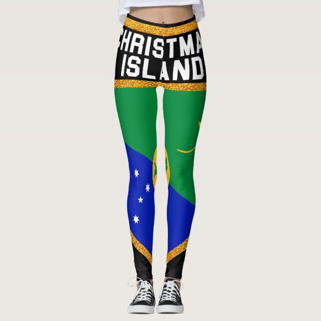 Julön Flagga Leggings (Framsida)