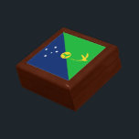 Julön Flagga Minnesask<br><div class="desc">Patriotisk flagga av Julön.</div>