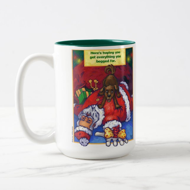 Julönskan Två-Tonad Mugg (Vänster)