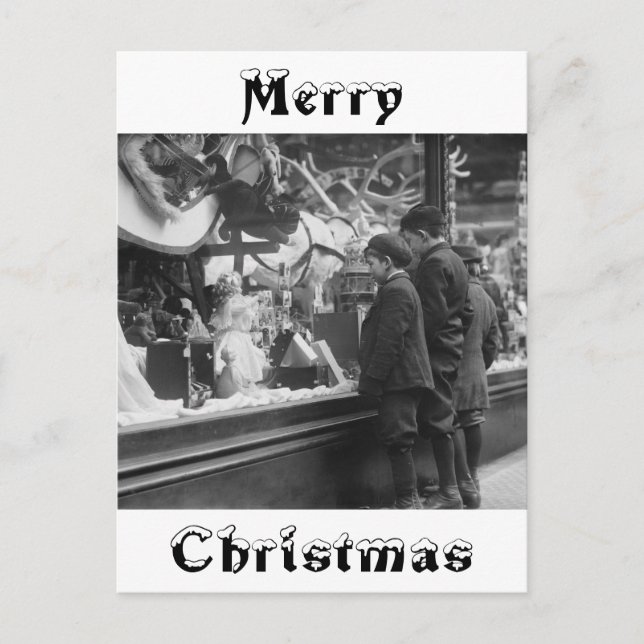 Julönskelista, 1920-talet helg vykort (Framsida)