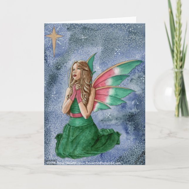 Julönskemål vid gryning Obrecht Helgkort (Framsida)