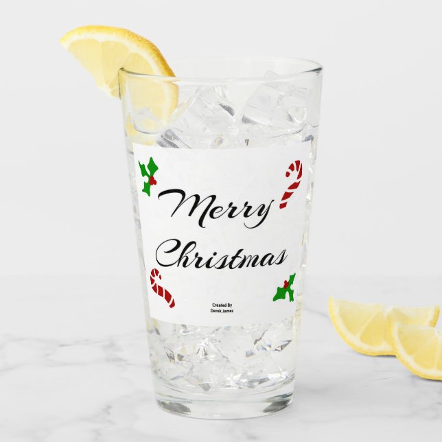 Julönskningar Glas Tumbler (Framsida Ice)