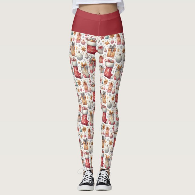 Julönskningar Leggings (Framsida)