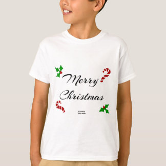 Julönskningar Pojkar Vit T Shirt