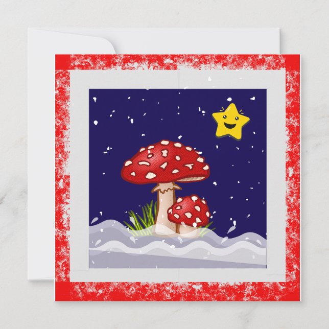 Julönskningar, snöiga dagar (Framsida)