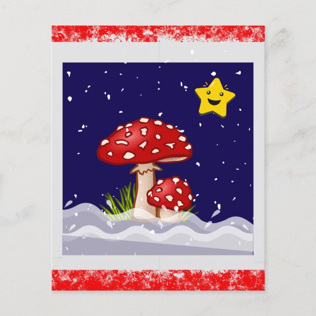 Julönskningar, snöiga dagar (Framsida)