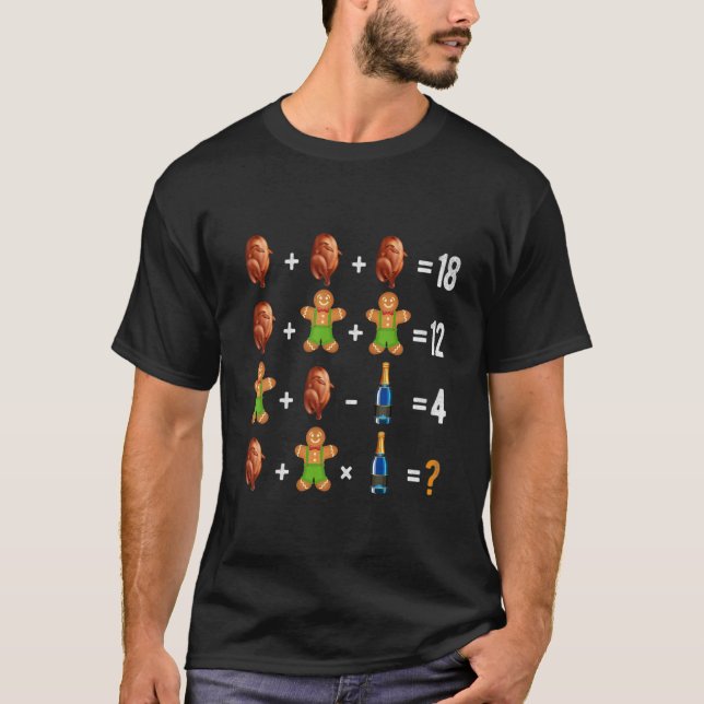 Julordern Quiz Math Teacher Tu T Shirt (Framsida)
