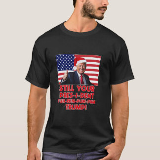 Julordförande Trump Pajamas Matching Julafton Fu T Shirt
