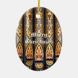 Julorgan leda i rör prydnaden julgransprydnad keramik