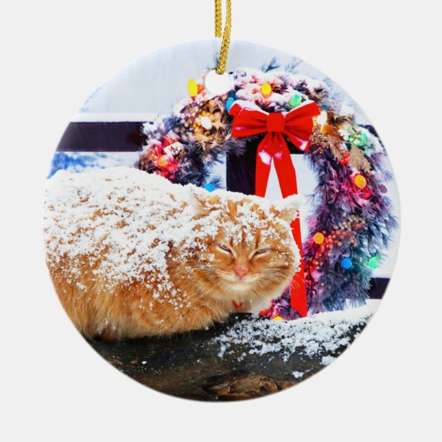 "Julost" Julgransprydnad Keramik (Framsidan)