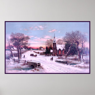 Julotta i kyrkan poster
