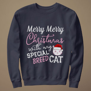Juloutfit Glad fest Personlig Katt Husdjur T Shirt