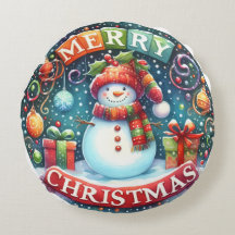 Julpåfyllning med färgad Snögubbe och prydnadsföre