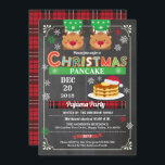 Julpanaka och pajama party-chalkboard-barn inbjudningar<br><div class="desc">[All text är redigerbar,  förutom "jul"]Skaffa den här söta och roligt designen nu!
Tillfälle: Jul party,  gatublock party,  kyrka och välgörenhetsevenemang,  husuppvärmning,  öppna hus,  barnfödelsedagTema: Jul,  pajama,  pankakaStil: Söta,  roligaFärger: röd,  grönt,  buffelröd plattaGrafik: palkboard,  buffelrött plaid,  flanal,  julpajama,  pannkaka,  Jultomten hat,  färgstarka kakor typografi,  renar tofflor,  snöflingor</div>
