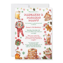 Julpancakes och Pajamas-Födelsedagsfest