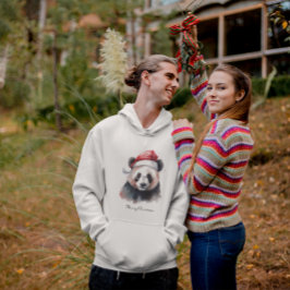 Julpanda, anpassade hoodie
