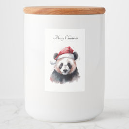 Julpanda, anpassade mat etikett