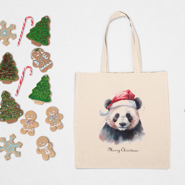 Julpanda, anpassade tygkasse (Skapare uppladdad)