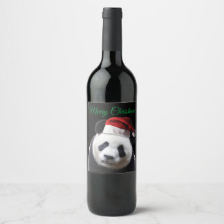JulPANDA BEAR Vinflaska Etikett
