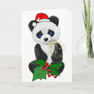 Julpanda Helgkort