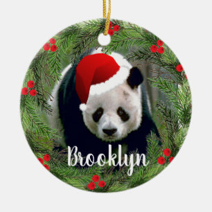 Julpanda Julgransprydnad Keramik