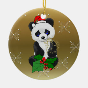 JulPanda Julgransprydnad Keramik