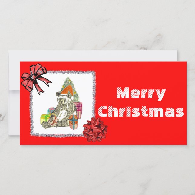 Julpanda Julkort (Framsida)