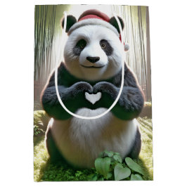 Julpandabjörn i Bamboo-skogen