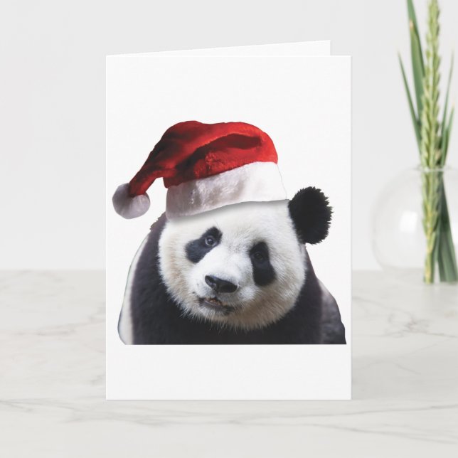 Julpandabjörnen Helgkort (Framsida)